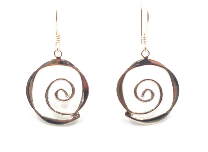 Sterling Silver Eternity Earrings