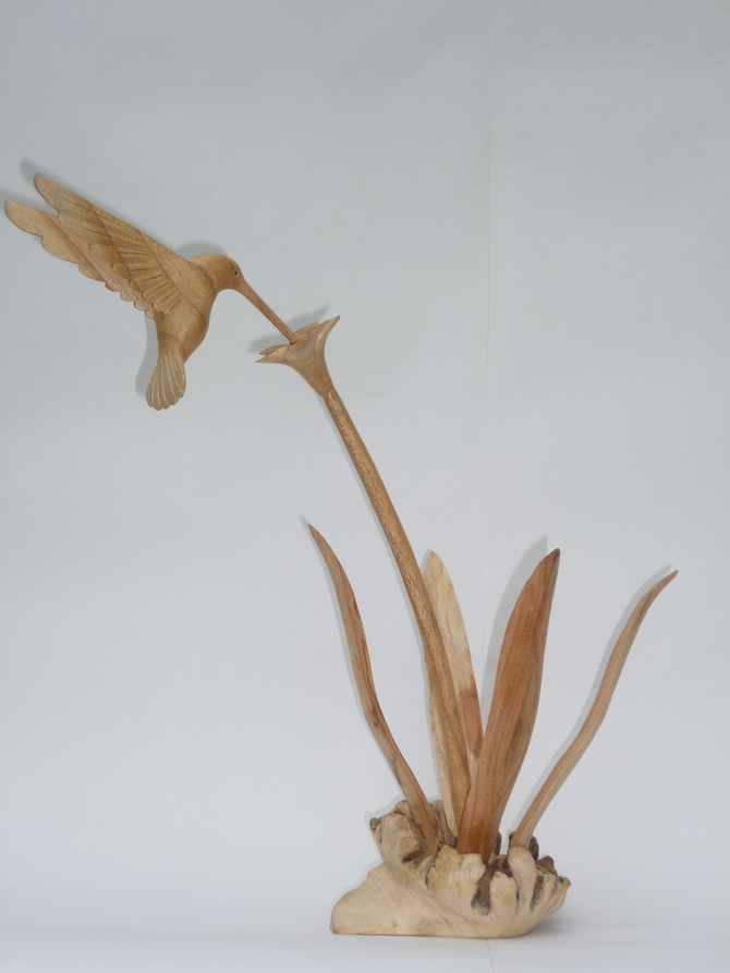 Wooden Humming Bird