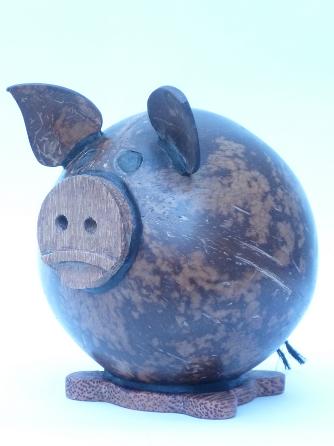 Wooden Piggy Bank