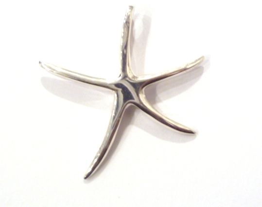 Sterling Silver Starfish Pendant (L)