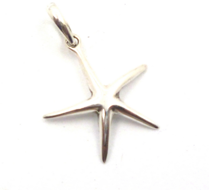 Sterling Silver Starfish Pendant (S)