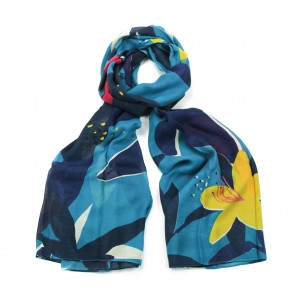 Angelica Blue Scarf