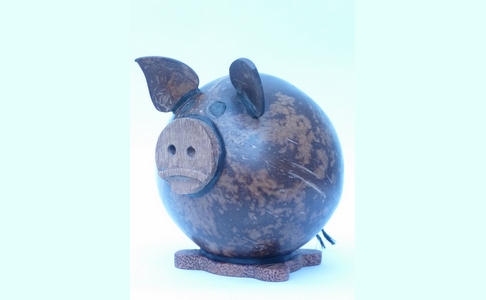 Wooden Piggy Bank