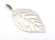 Silver Leaf Pendant (L)