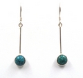 Blue Topaz,Turquoise, Amethyst or Moonstone Sterling Silver Drop Earrings