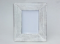 Vintage White Washed Wooden Photo Frame