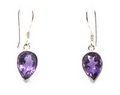 Peridot or Amethyst Drop Earrings