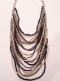 Layered Bead & Leather Necklace