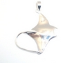 Sterling Silver Manta Ray Pendant